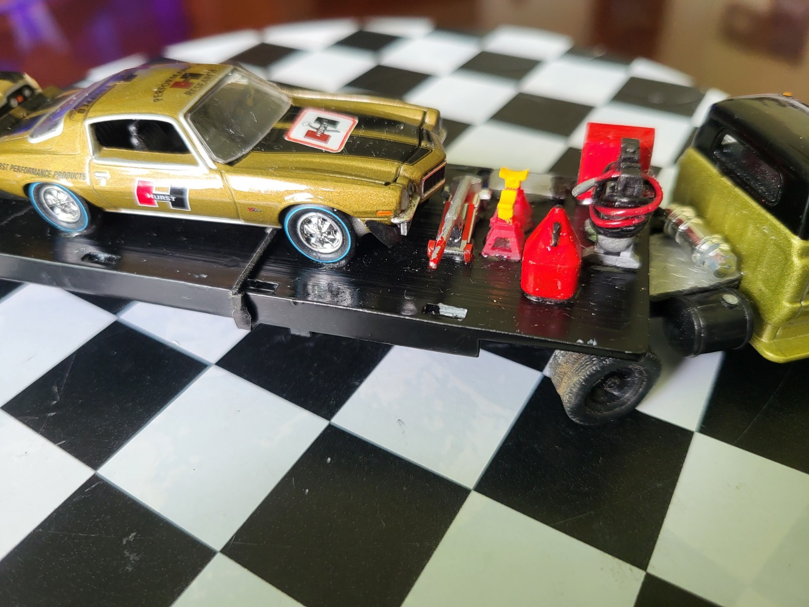 M2 Gold Hurst Series Customized ,70 GMC 5500 Truck, 69 Olds,70 Chevy Comaro 1/64