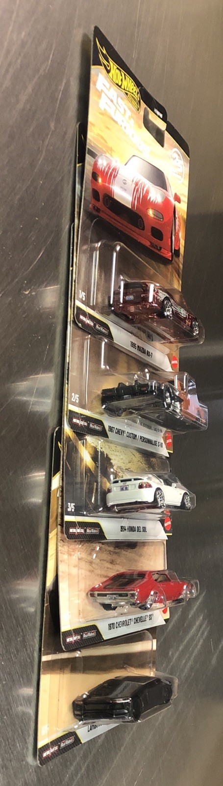 2026 HOT WHEELS 25 YEARS OF FAST & FURIOUS ( SET OF 5 ) CHEVELLE SS LAMBORGHINI