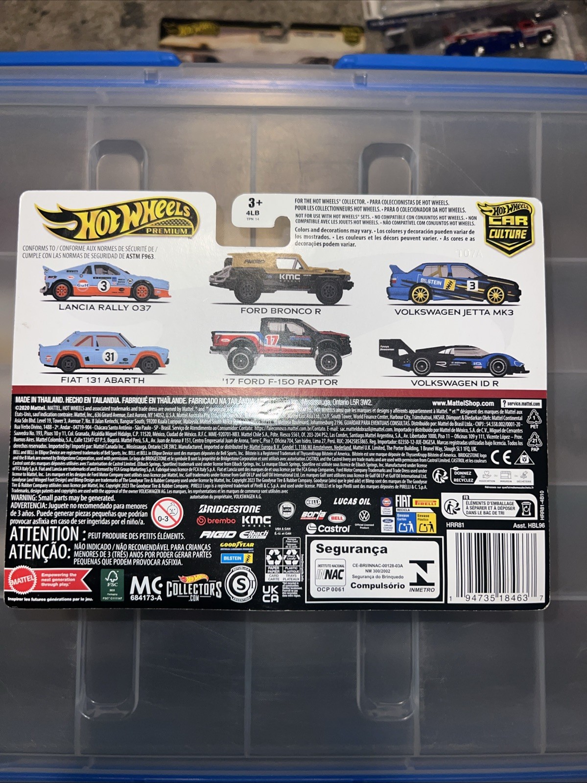 Hot Wheels Premium Car Culture 2 Pack Gulf Lancia Rally 037 & Fiat 131 Abarth!!!