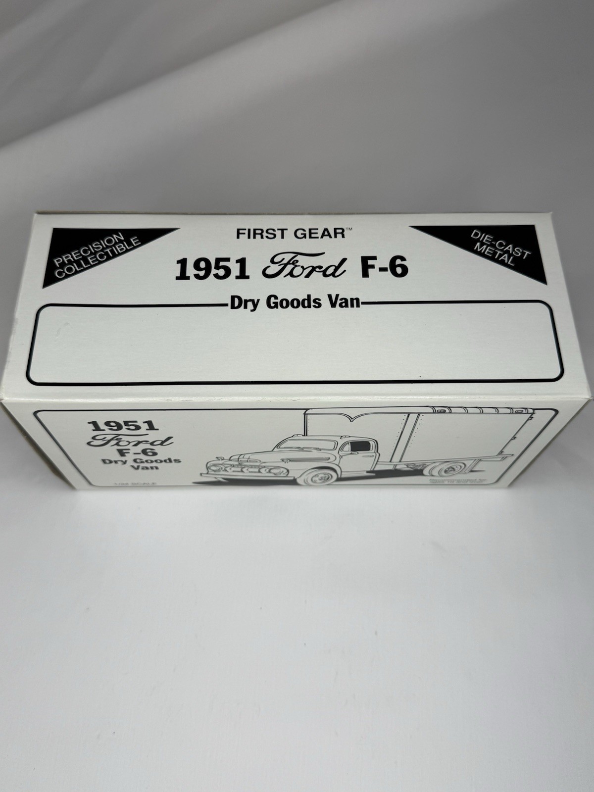 1951 Ford F-6 Die Cast Dry Goods Van 1/34 Scale New In Box Vintage