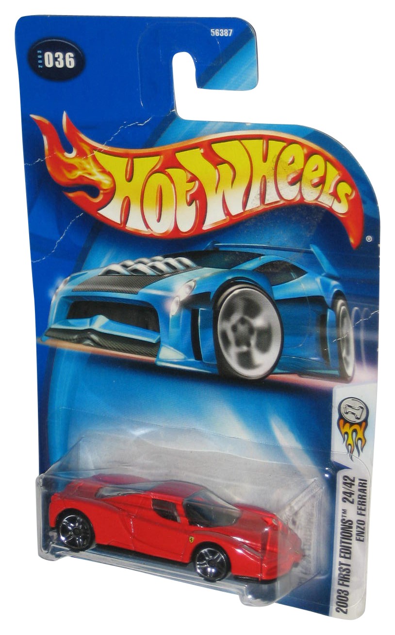 Hot Wheels 2003 First Editions 24/42 (2003) Red Enzo Ferrari Car #036 – (Damage