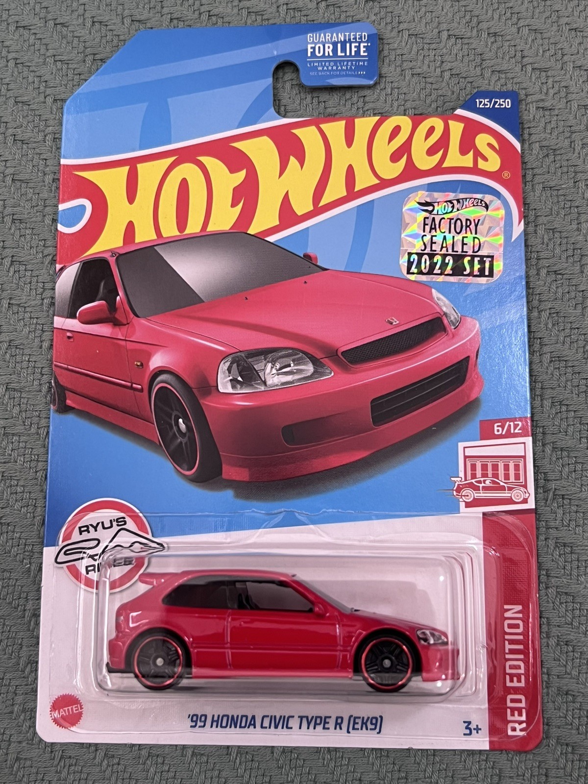 Hot Wheels Factory Sealed 2022 Red Edition 1999 Honda Civic Type R EK9 Target
