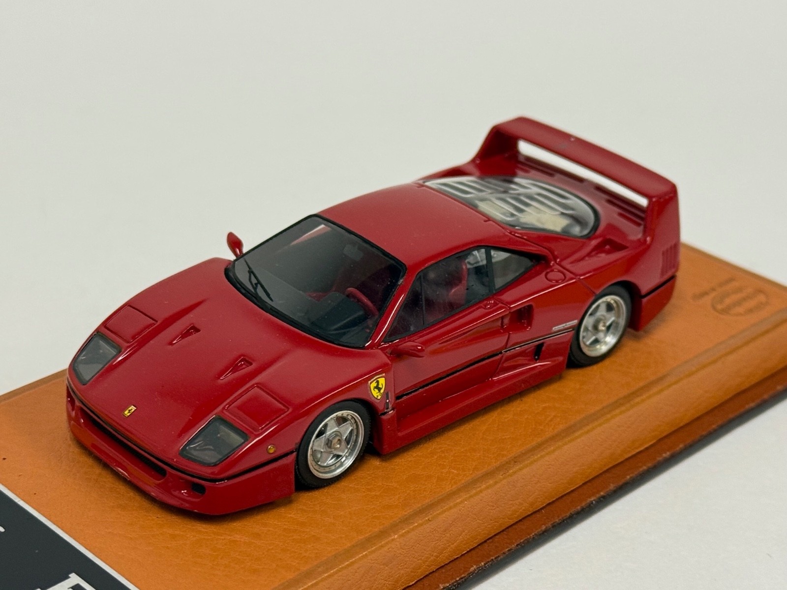 1/43 BBR Ferrari F40 from 1987 in Rosso Corsa Red Ferrari dealer Edition ABG303