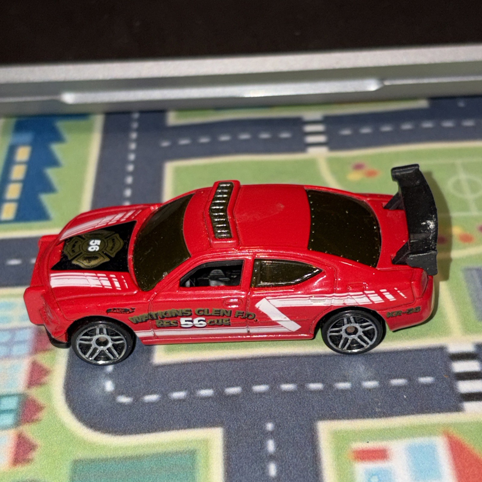 Hot Wheels Dodge Charger Drift Car ‘Red’ ‘Watkins Glen FD’ Loose