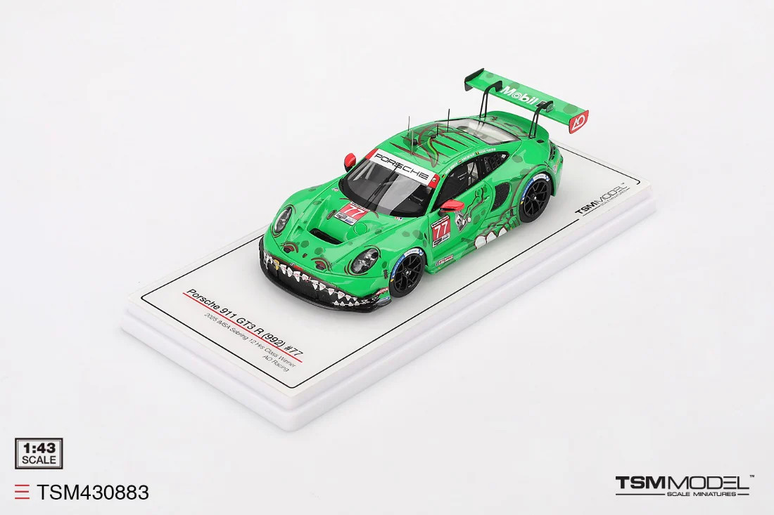 1:43 2025 IMSA Sebring 12Hr Winner — #77 “REXY” Porsche 911 GT3 R — TSM-Model
