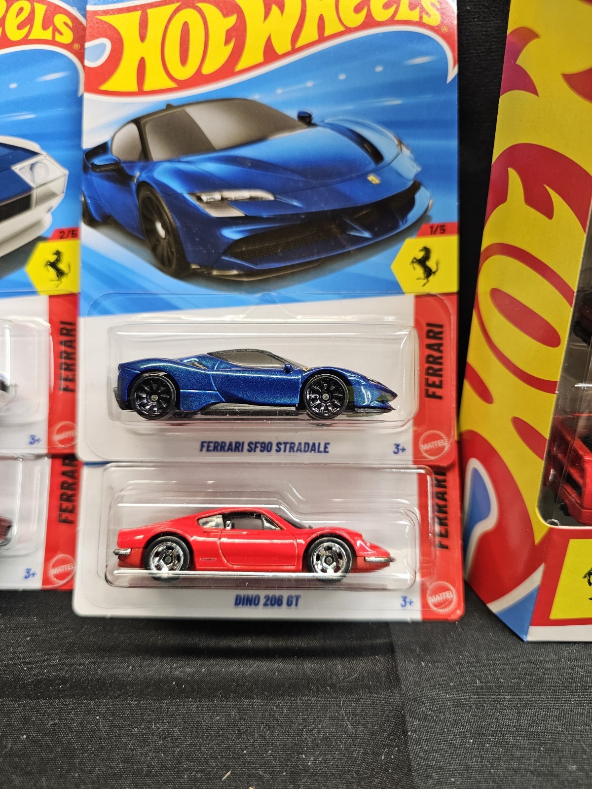 Lot 13 2026 Hot Wheel Ferrari 5 pack + F40, GTB4, 12CILINDRI, DINO, SF90, F1