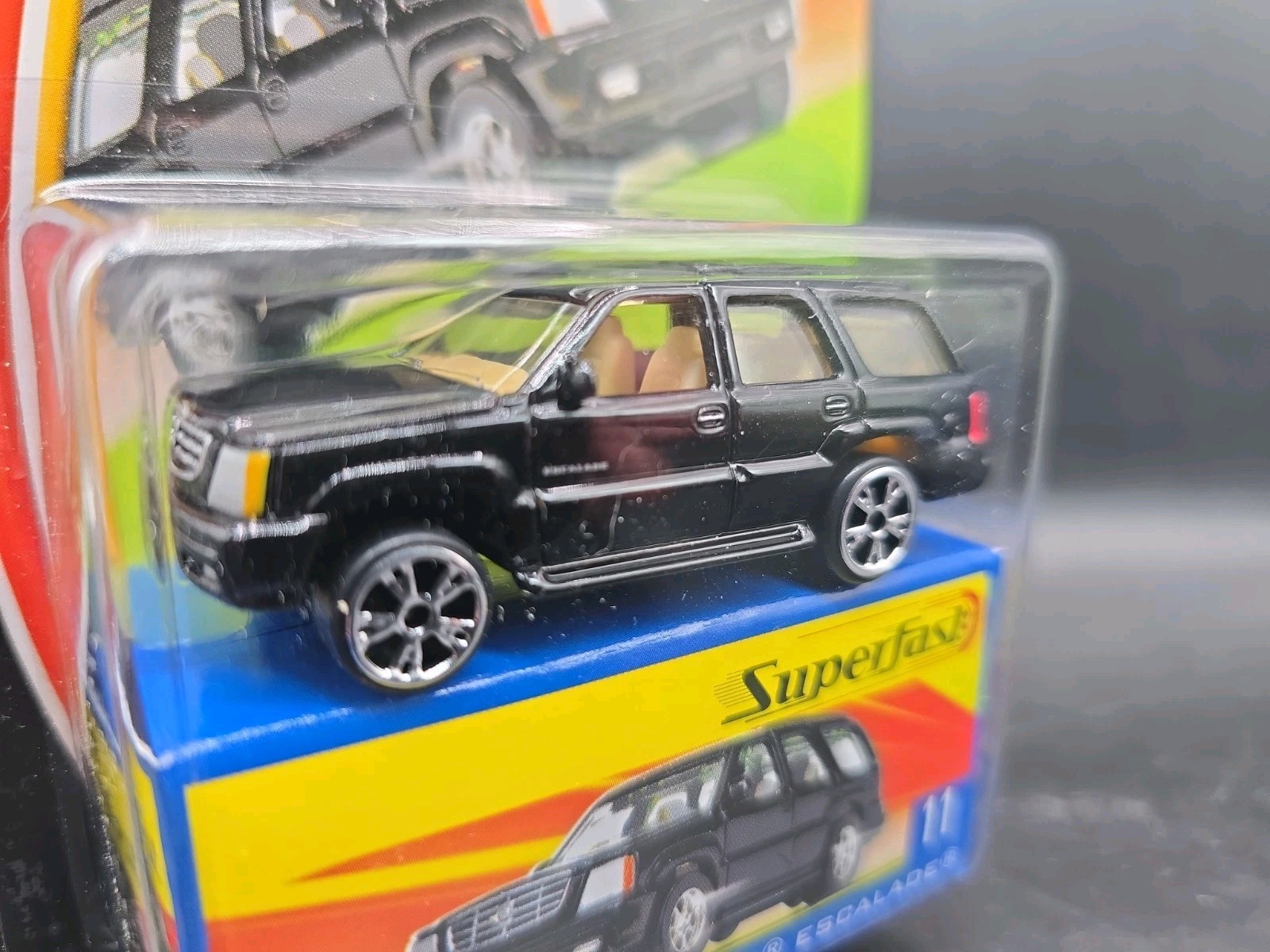 2004 Matchbox Superfast 35th Cadillac Escalade Black Tan Interior New