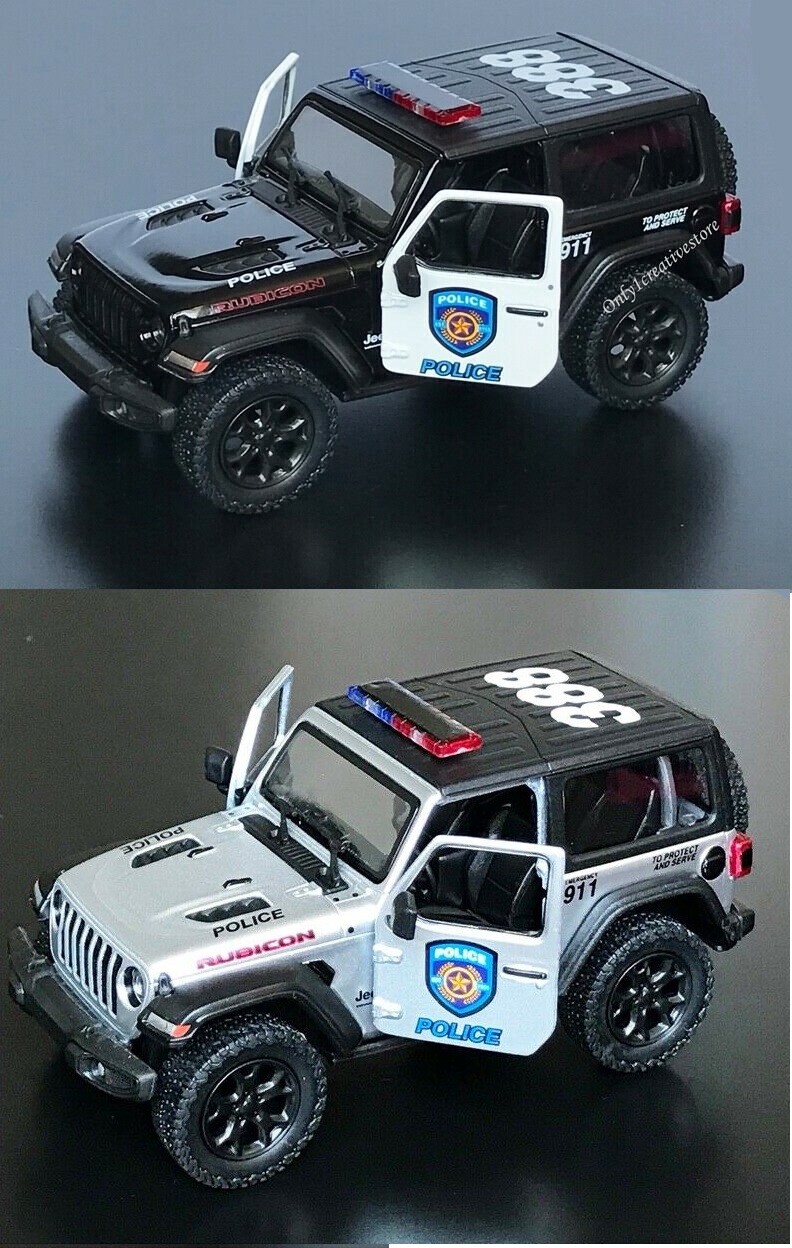 Jeep Wrangler Rubicon 4×4, Kinsmart, 6 colors, Diecast Toy Car, 5”, 1:34 scale