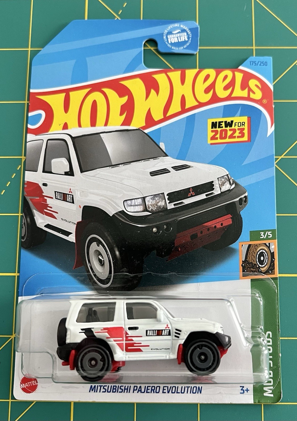 LOT OF 3 – 2023 & 2024 HOT WHEELS MITSUBISHI PAJERO EVOLUTION NEW FOR 2023