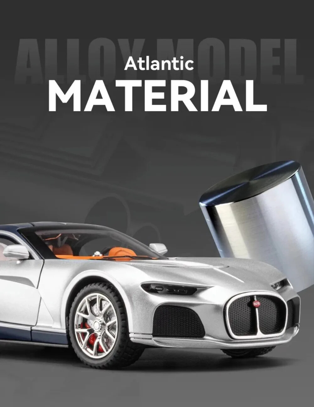 1/24 Toys Car Model Bugatti Atlantic Luxury Sport Car Alloy Diecast Toy Vehicle