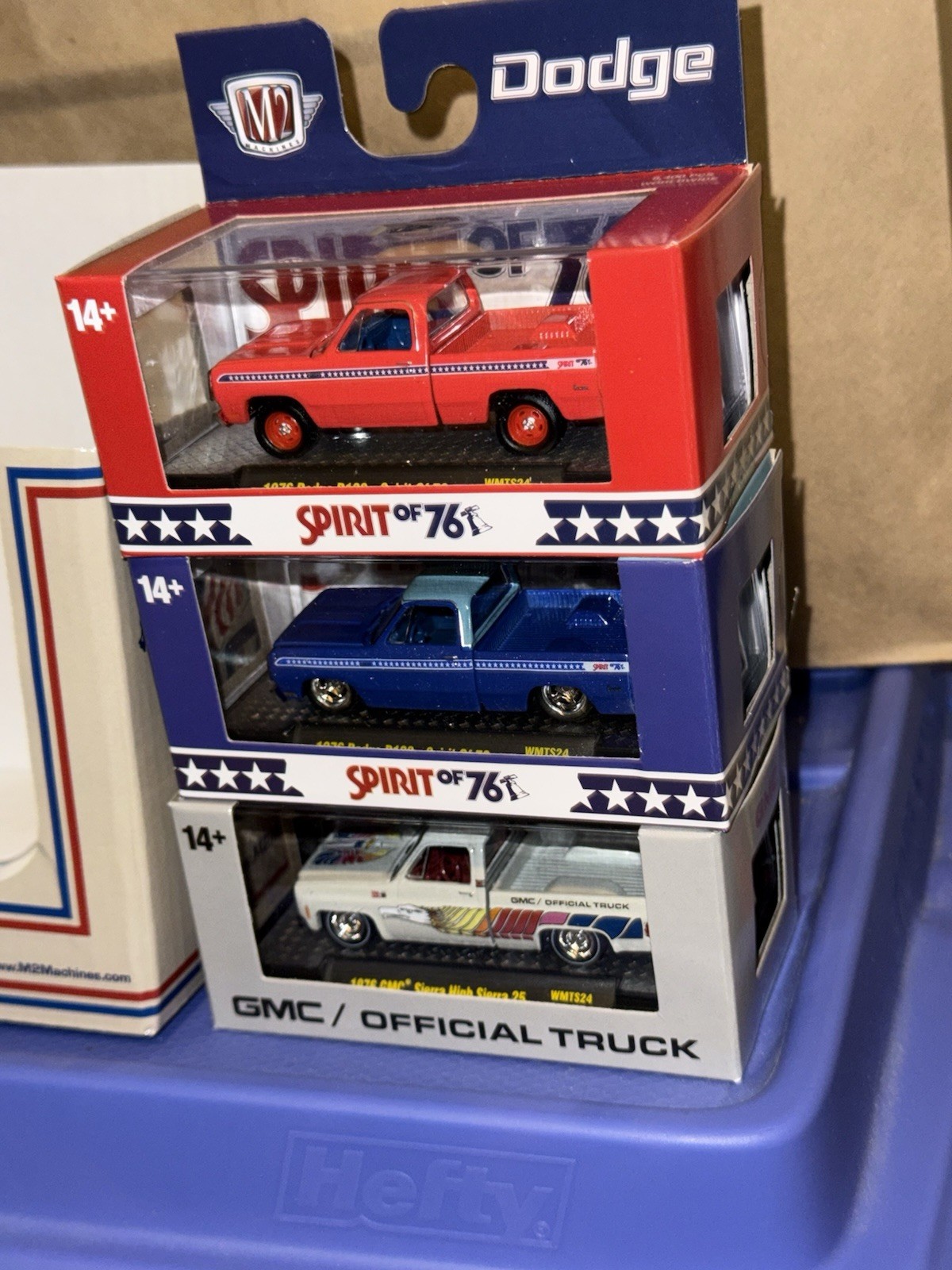 2026 M2 Machines Set of 6 Spirit Of 76 + Sleeve 1976 Chevy GMC Dodge Walmart Exc