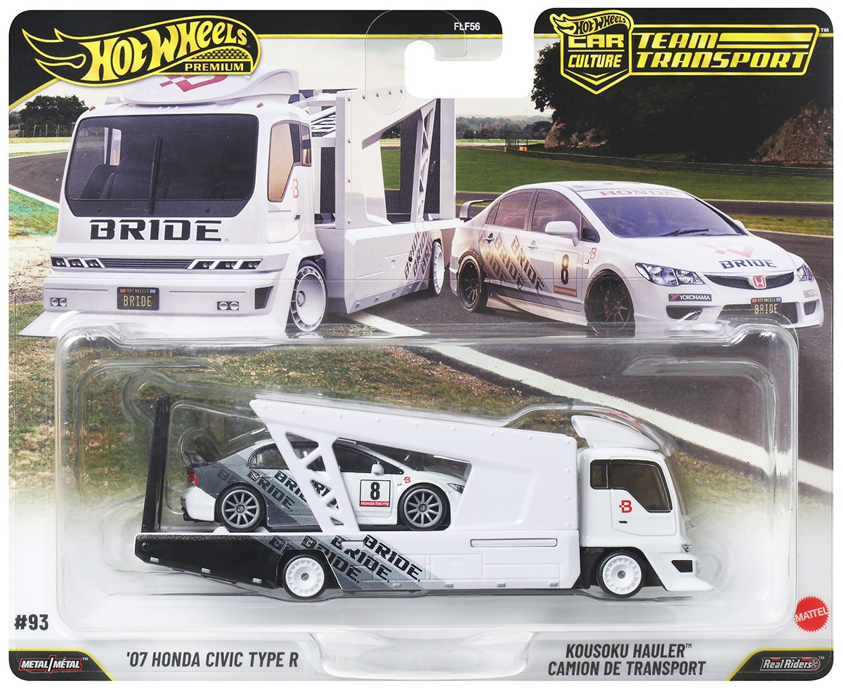 Hot Wheels 2026 Car Culture Team Transport L Case Set of 4 Cars FLF56-957L