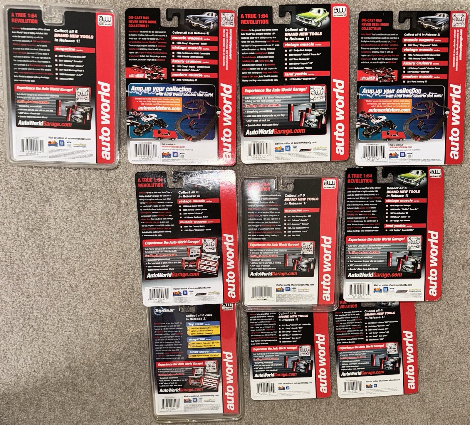 AutoWorld Auto World Ultra Ruby Red’s Chase AW Lot Of 22 Diecast Collector Cars