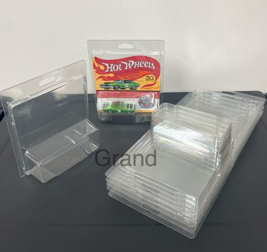 20 Protector Cover Display Cases For Hot Wheels Vintage Redline & Aniversary Ed