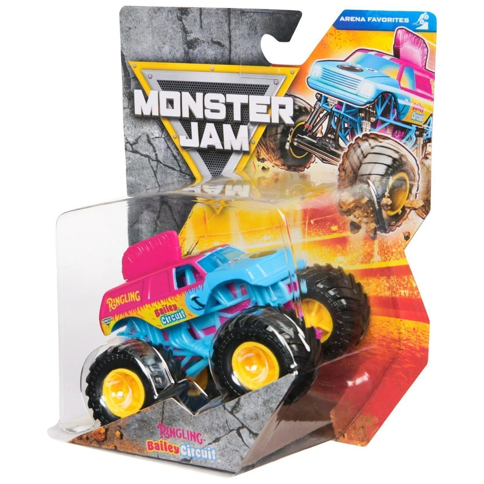 Monster Jam 2025 Ringling Bailey Circuit 1:64 Die-Cast Monster Truck, Series 44
