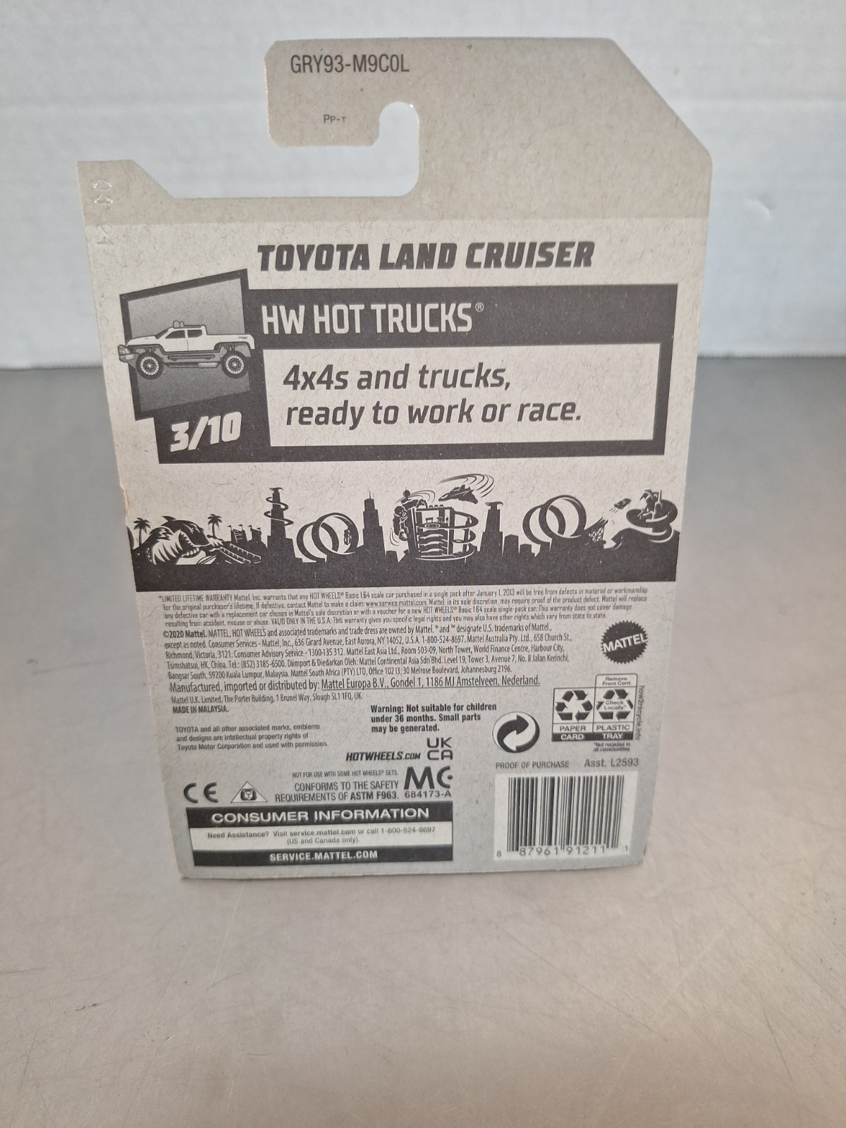 Hot Wheels Hot Trucks Blue Toyota FJ45 Land Cruiser #202 NEW!