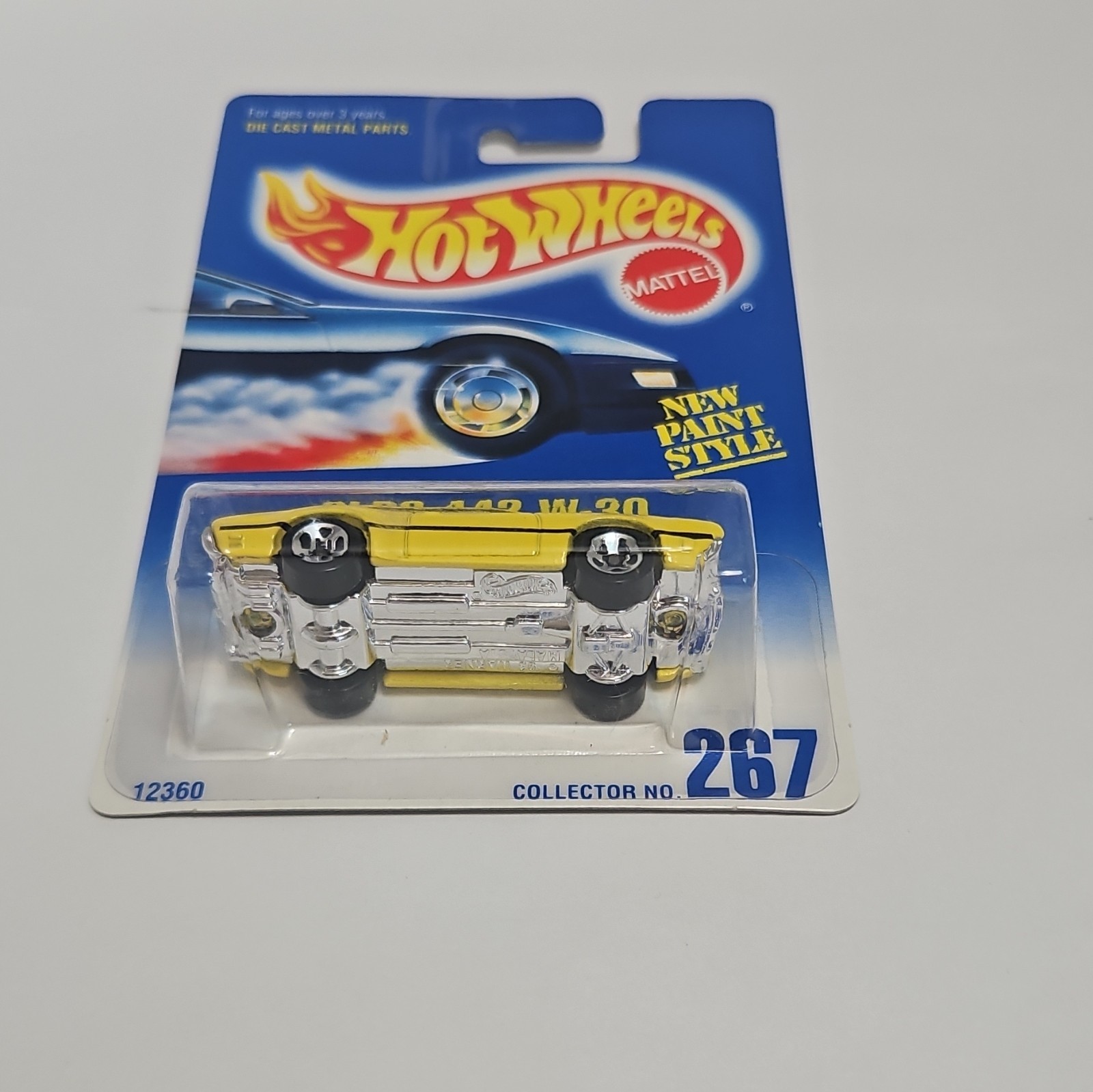 Hot Wheels Olds 442 W-30 Speed Fleet 1:64 Yellow Black Diecast 1991 Unopened