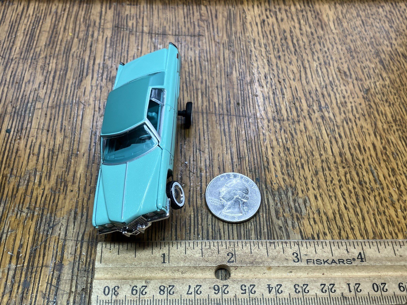 1971 Cadillac DeVille Lowrider 1/64 Scale Custom Diecast Car 3 Wheel Stance