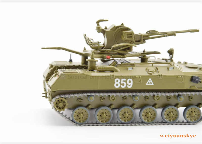 1:43 BTR-ZD Soviet BTR-ZD Self-Defense Artillery Tank Model Display Toy SSM3047