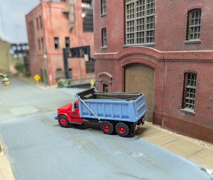 1/87 HO Scale 3D Printed Custom Built 1980s Chevy C60 Tandem Axle Dump Truck.
