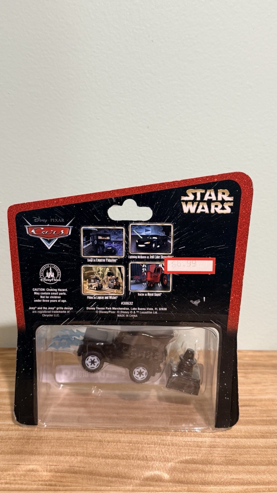 Disney Pixar Cars Star Wars Sarge as Emperor Palpatine With Cone droid