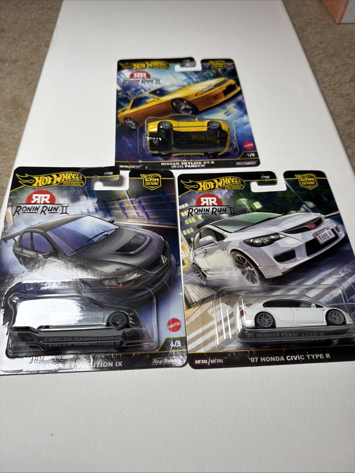 Hot Wheels 2025 Car Culture M Case Ronin Run II Set of 3 Cars FPY86-961M In Hand