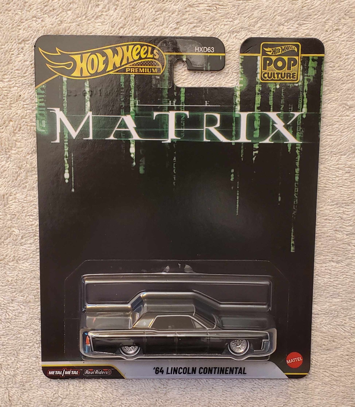 Hot Wheels 1964 LINCOLN CONTINENTAL, Black, Matrix, Red Or Blue Pill, Morpheus