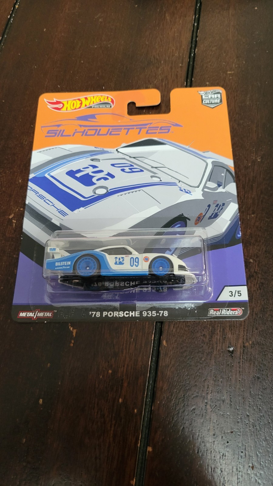 Hot Wheels Premium 1/64 Silhouettes Porsche 935 -78 Car Culture Real Riders
