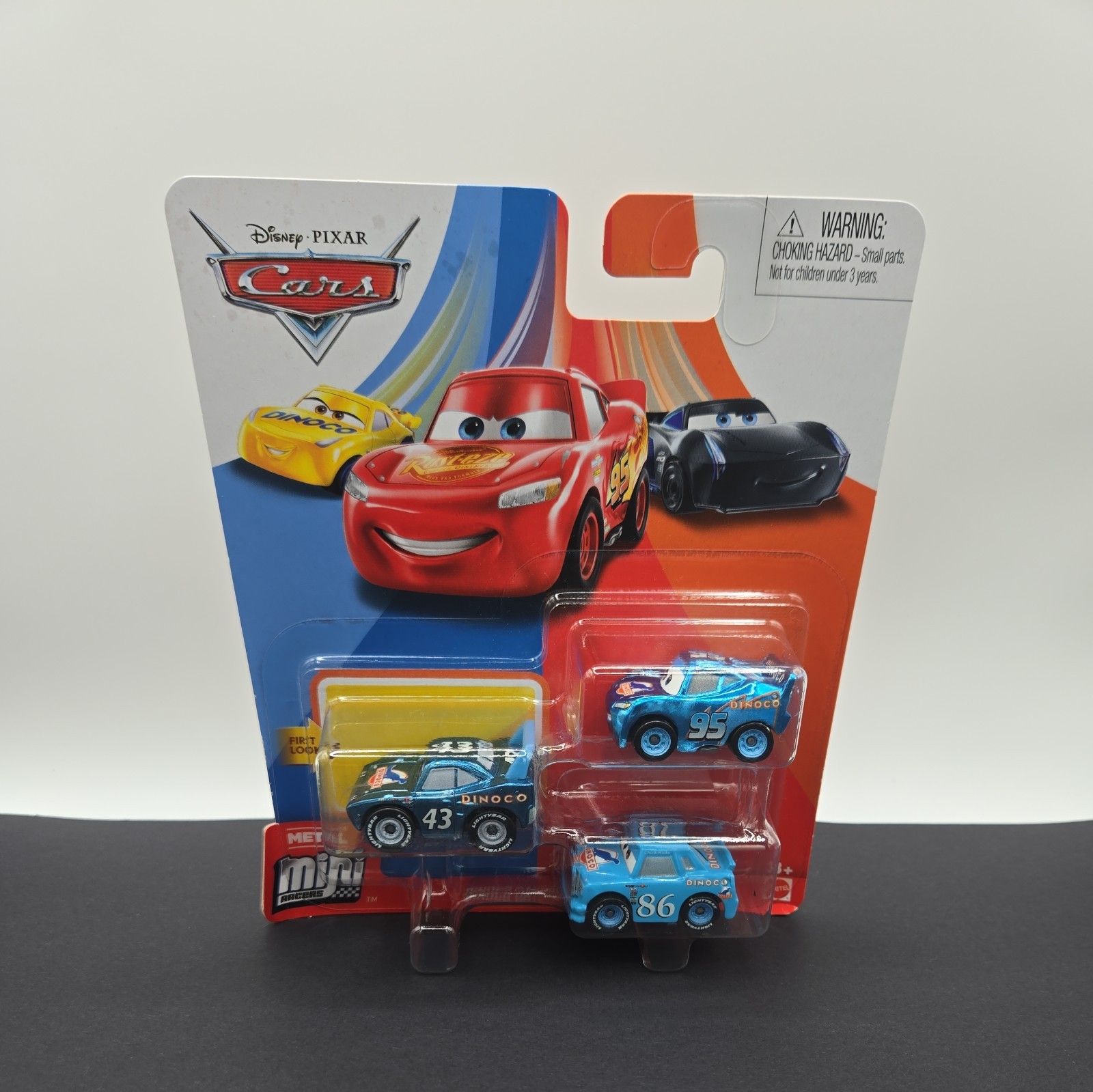 Disney Cars – MINI RACERS 3-PACK (DINOCO DAYDREAM) With KING, McQUEEN & C. HICKS