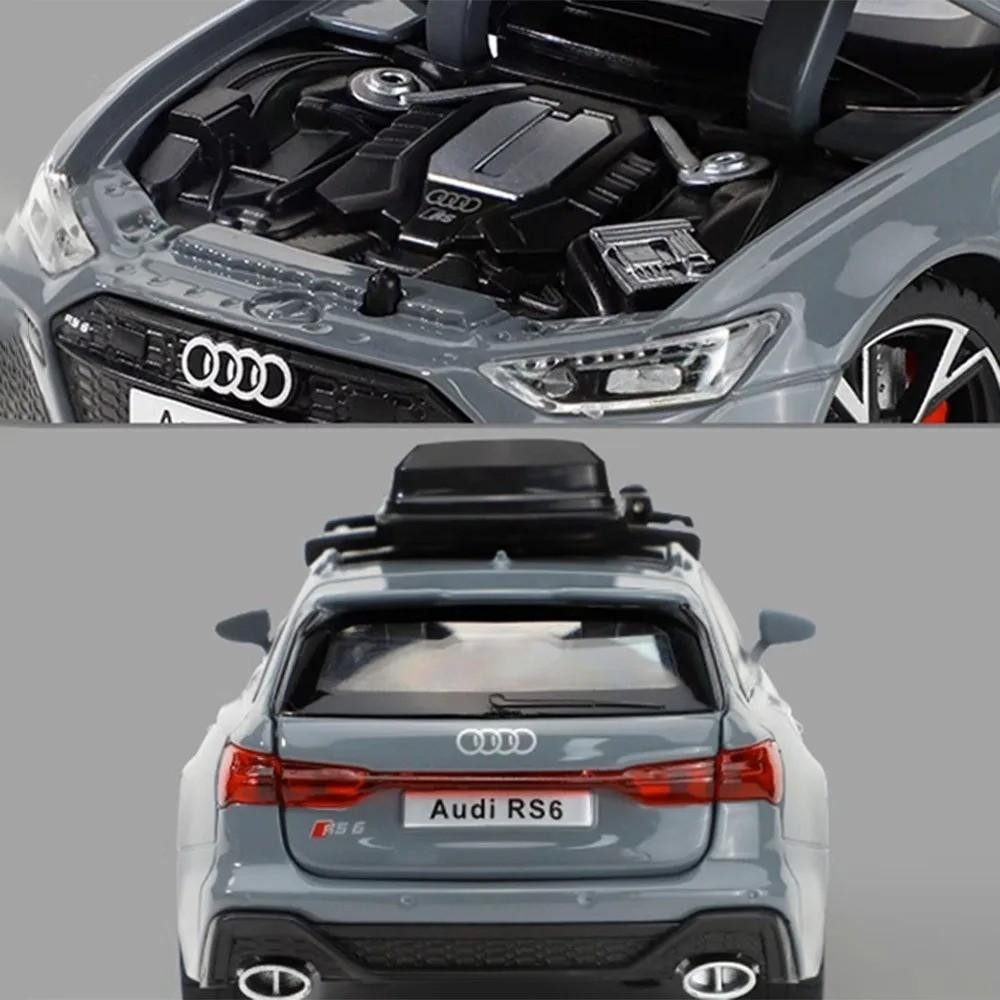 NEW 1:32 Diecast Model for Audi RS6 Avant Vehicle Car Toy Sound & Light Toy Gift