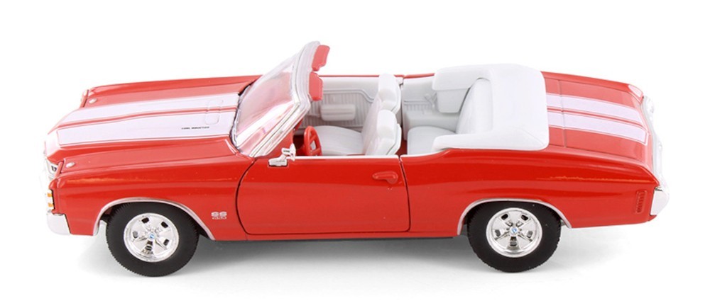 1971 Chevrolet Chevelle SS 454 1/24 Scale Diecast Model by Welly – RED