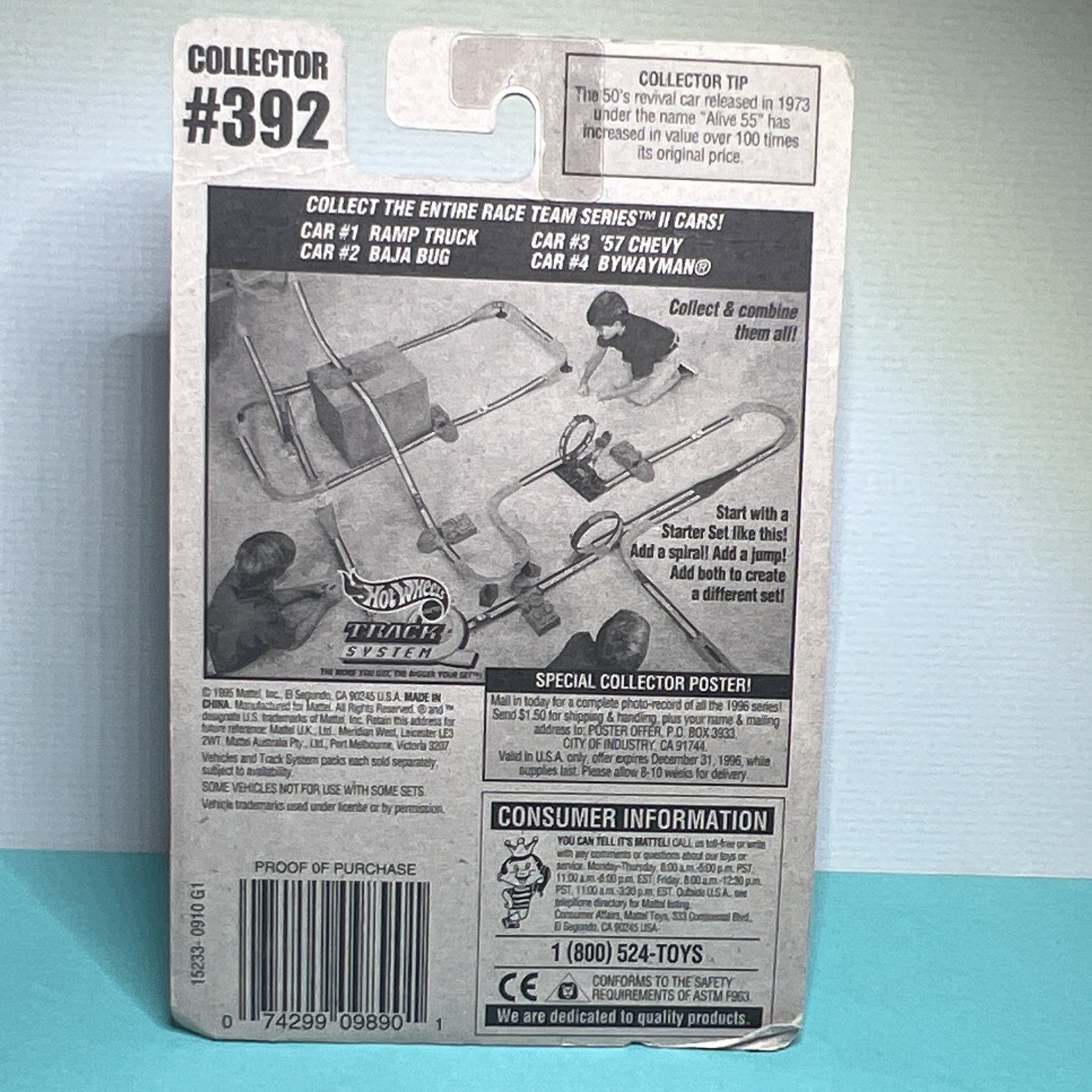 Hot Wheels Race Team Series II Ramp Truck 1:64 Diecast 1996 Blue/White Unopened