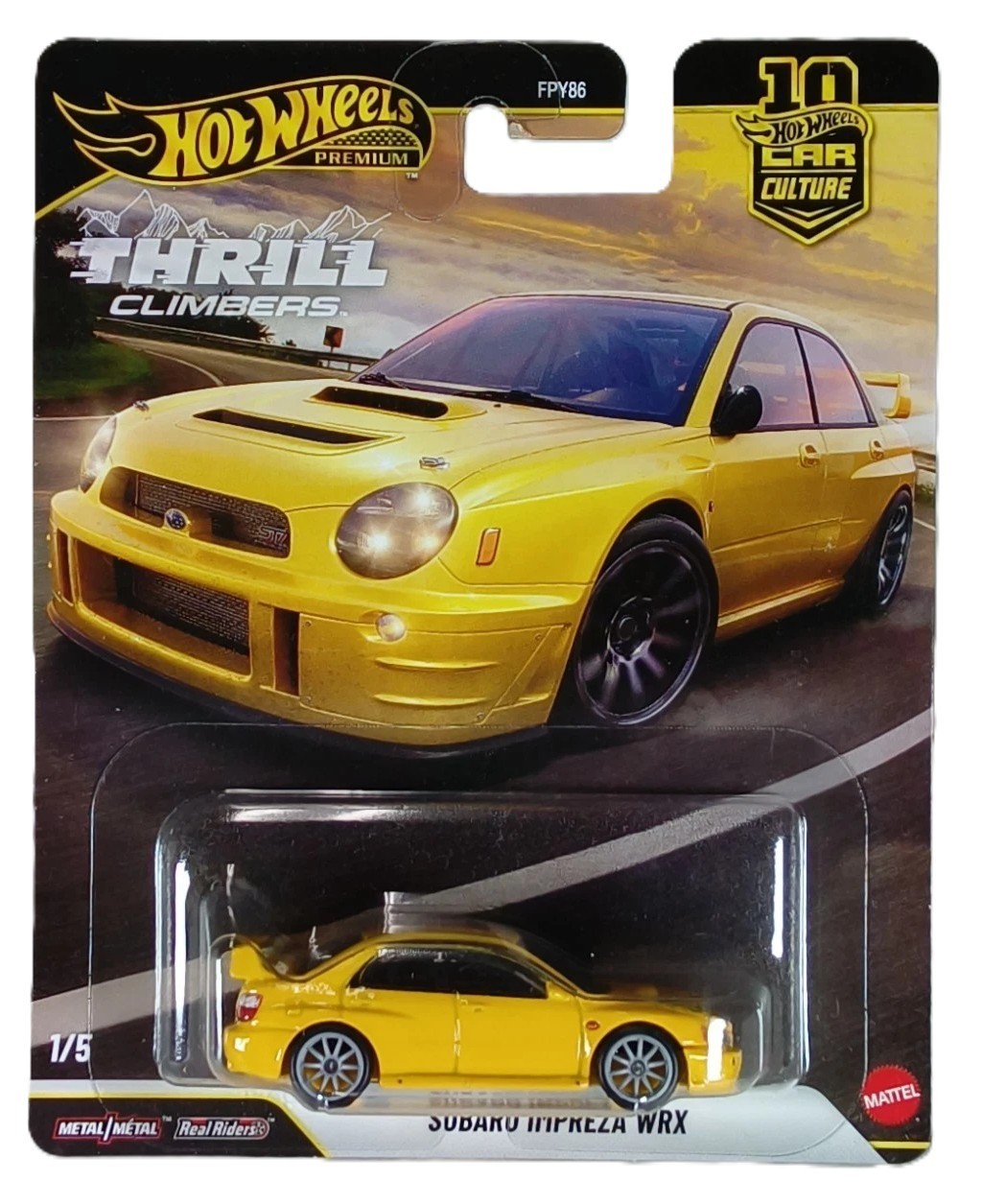 HOT WHEELS Premium Car Culture Thrill Climbers Subaru Impreza WRX