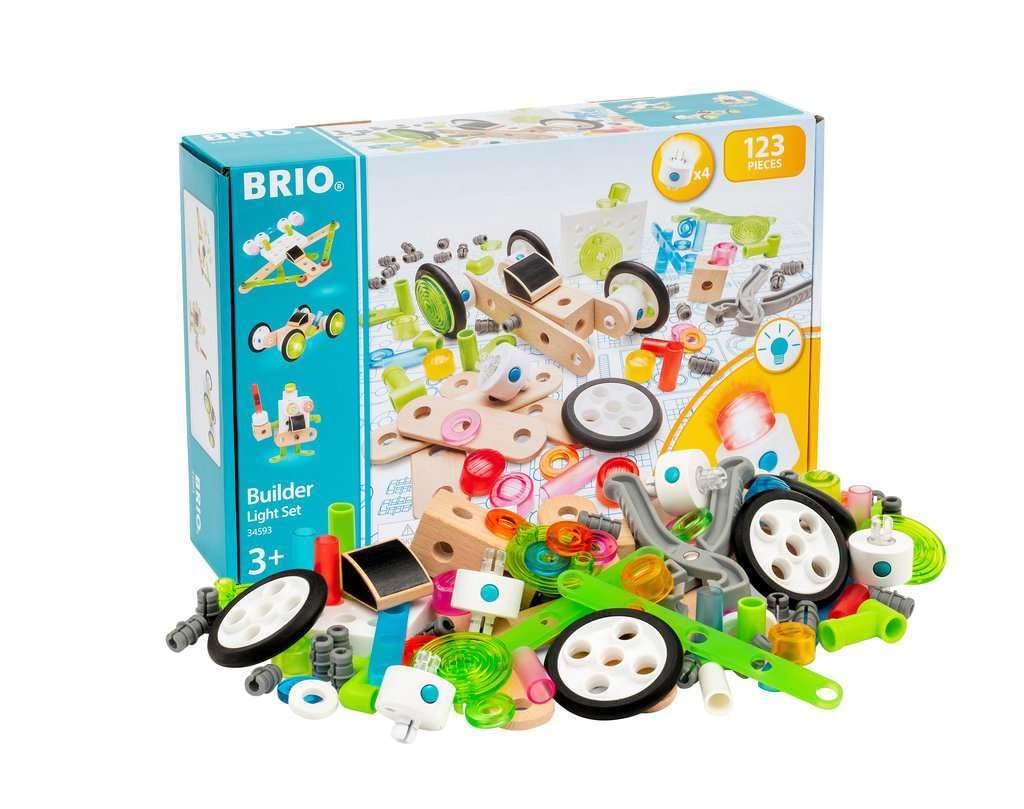 34593 Builder Light Set | Wooden Toy Train Set for Age 3 and Up