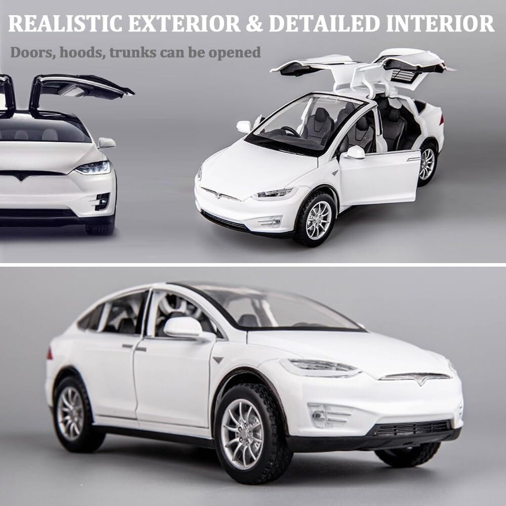1:24 Tesla Model X Car Alloy DieCast Medel Car Toy Perfect gift for Boy Xmas US
