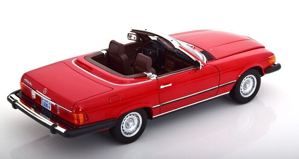 NOREV 1979 Mercedes 450SL USA Version (R107) Cabriolet Red 1:18*Brand New!