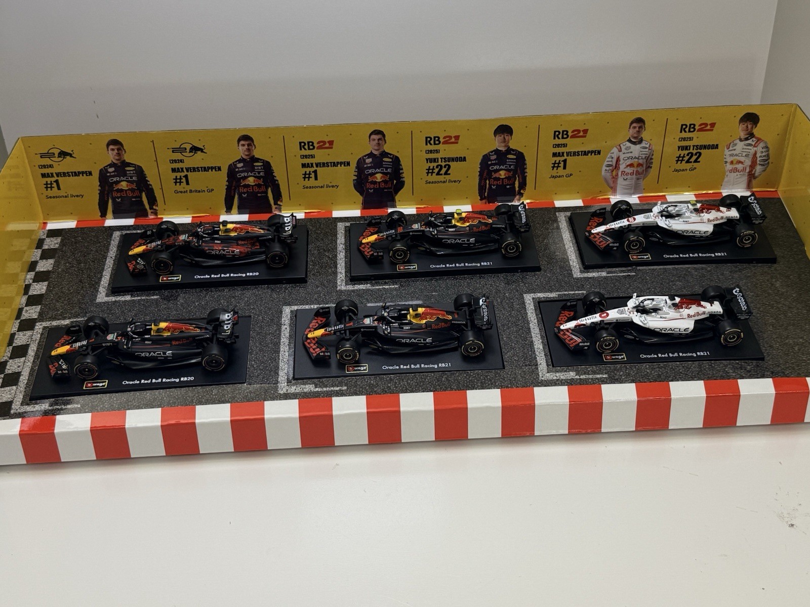 Bburago Red Bull Formula 1 F1 Die-Cast Model All New Styles Cars, Limited Burago