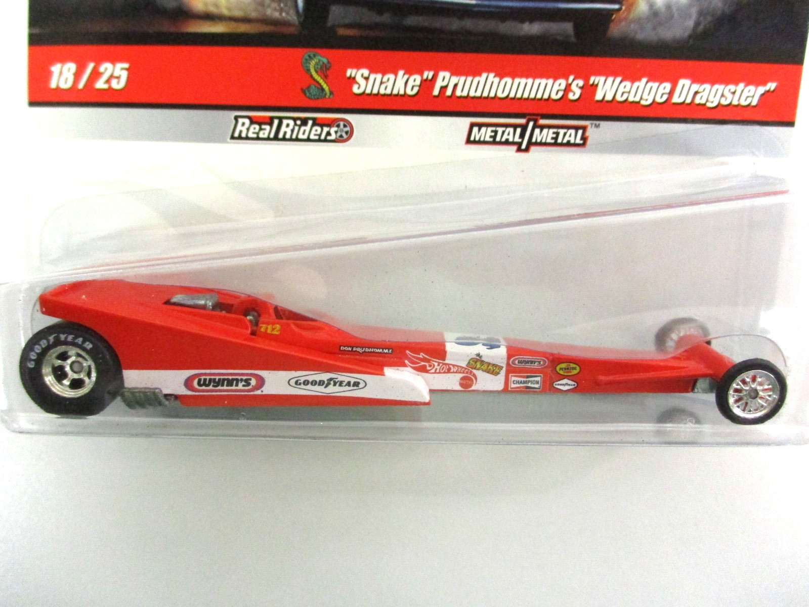 HOT WHEELS – DRAG STRIP DEMONS – DON “THE SNAKE” PRUDHOMME T/F WEDGE DRAGSTER