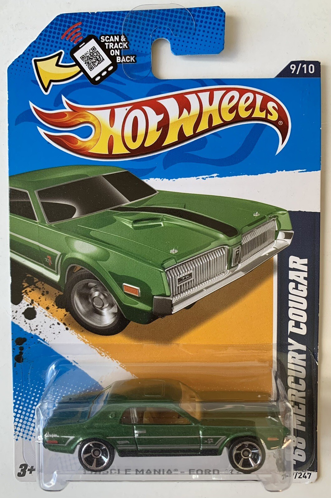 Hot Wheels 2012 KMART COLOR VARIATIONS ‘68 Mercury Cougar ‘69 Cougar Eliminator