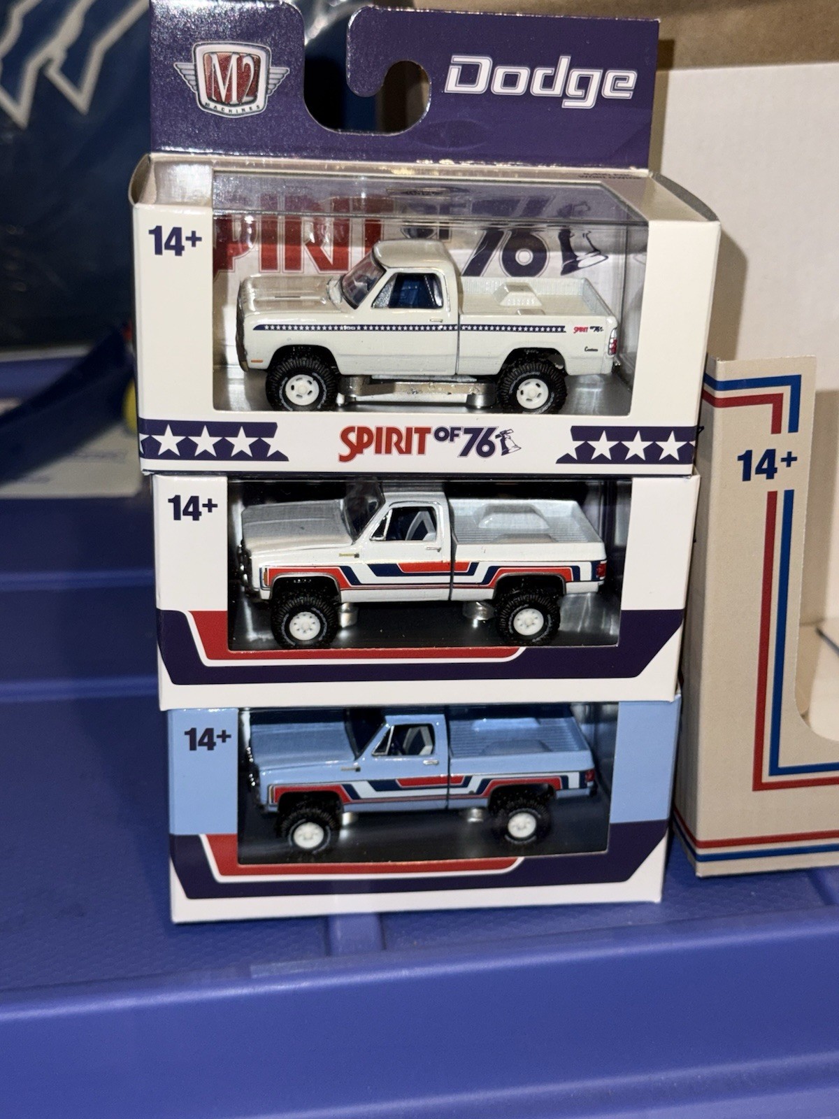 2026 M2 Machines Set of 6 Spirit Of 76 + Sleeve 1976 Chevy GMC Dodge Walmart Exc