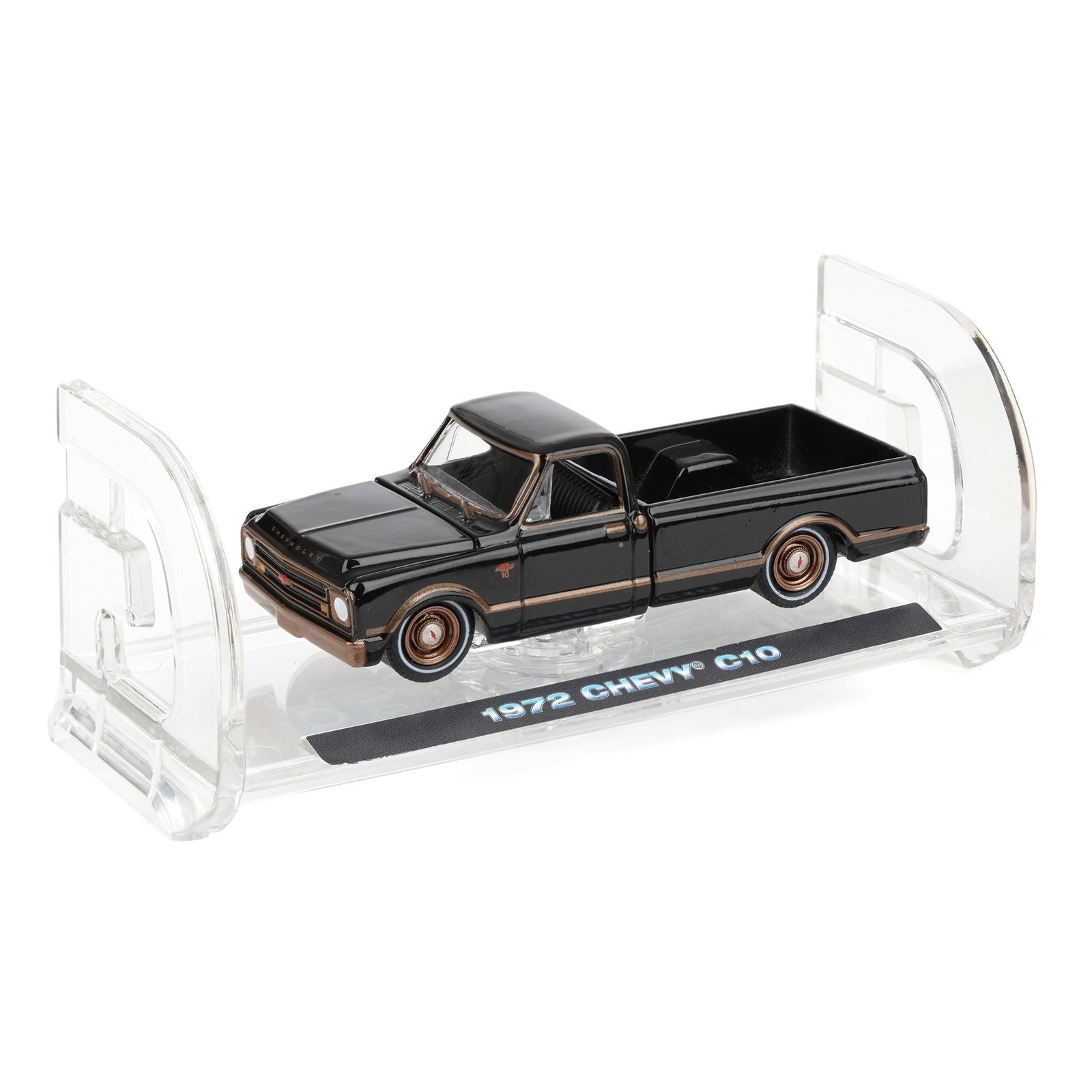 1/64 1972 Chevy C10 Lowrider, Black Bronze, GL Lowriders S7