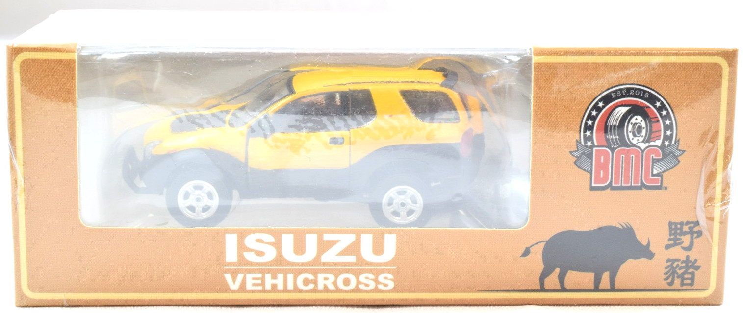BM Creations 1997-2001 Isuzu Vehicross – Yellow – RHD 1:64 Diecast Car 64B0326