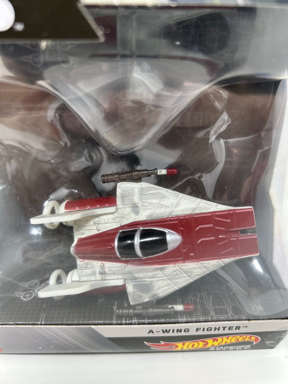 Hot Wheels Star Wars Starships Select Premium Diecast A-Wing Fighter