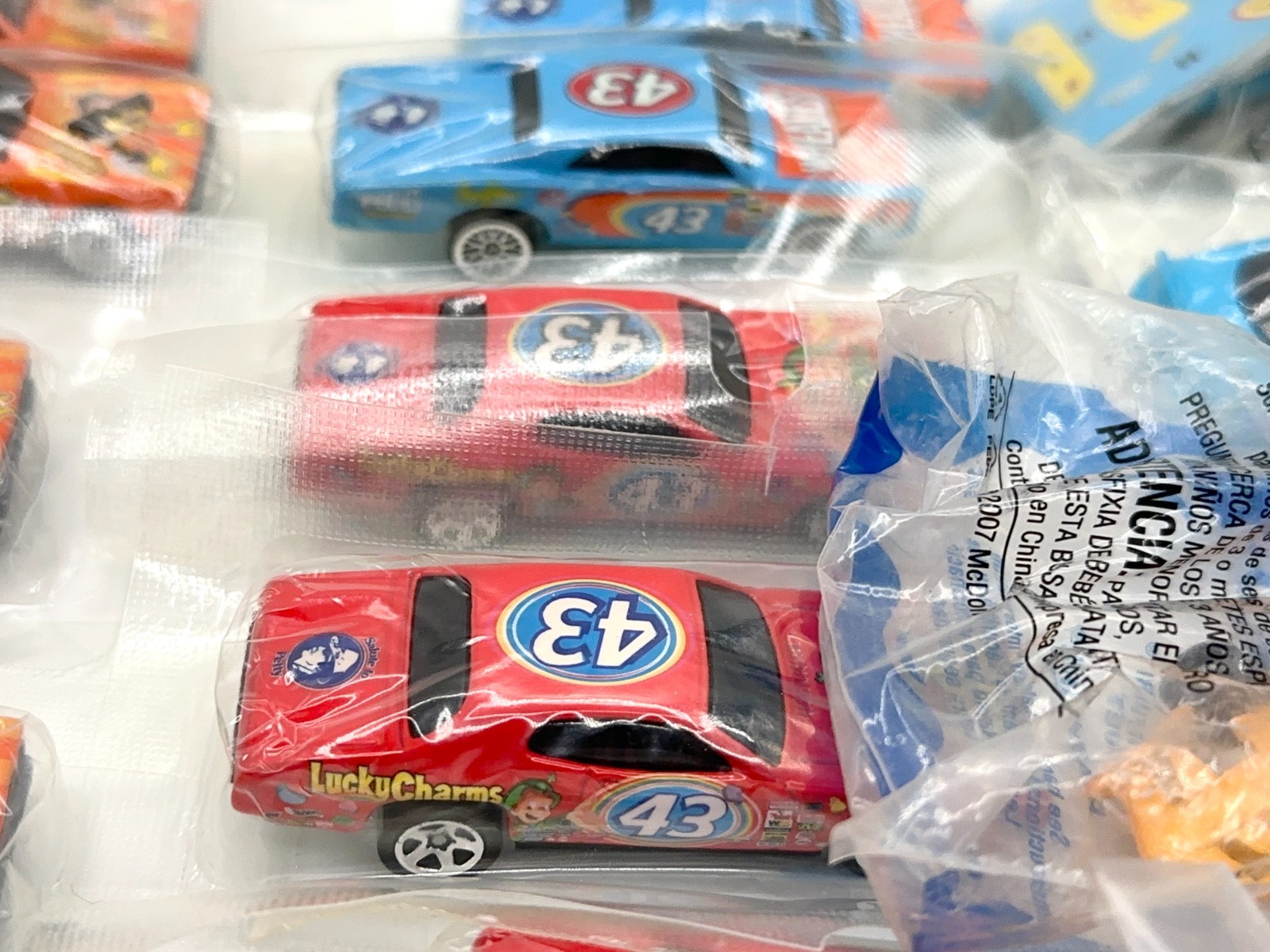 (20+) Hot Wheels & LEGO Cereal Baggie Richard Petty & More Lot of Cars SEALED!