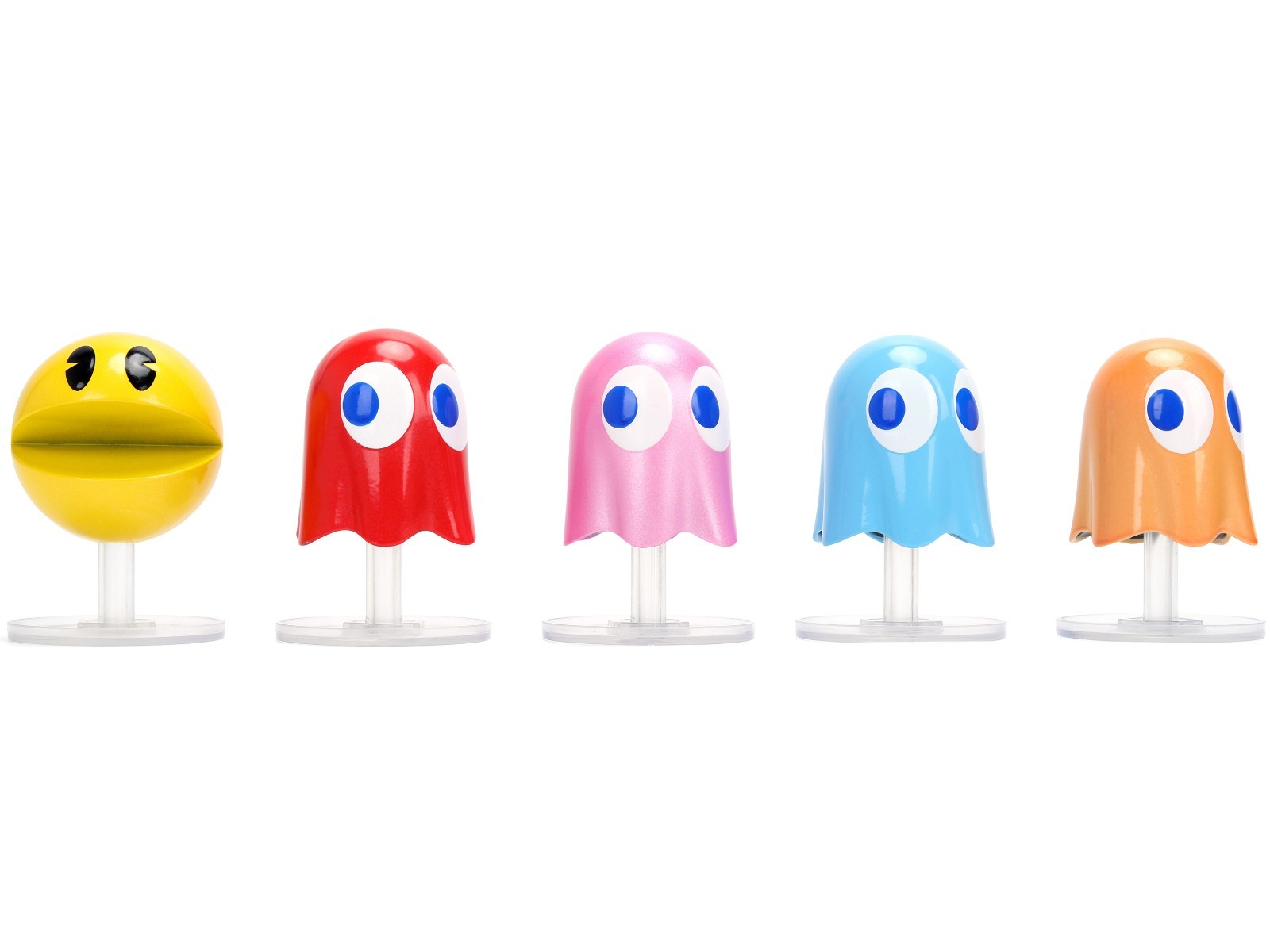 SET OF 5 DIECAST FIGURES “PAC-MAN” (1980) VIDEO GAME METALFIGS BY JADA 37347