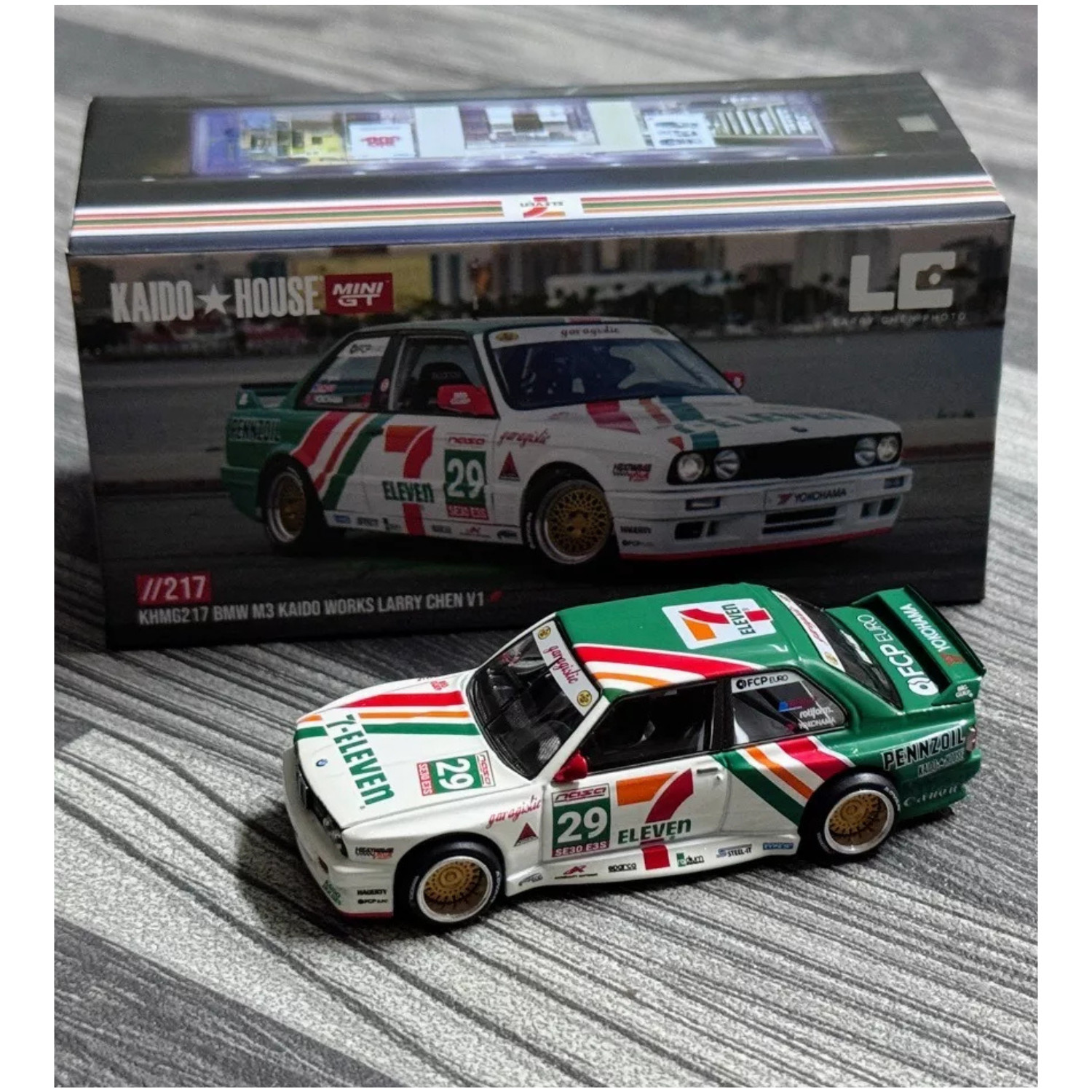 Mini GT X Kaido House BMW M3 Kaido Works Larry Chen V1 (USA Exclusive) #KHMG217