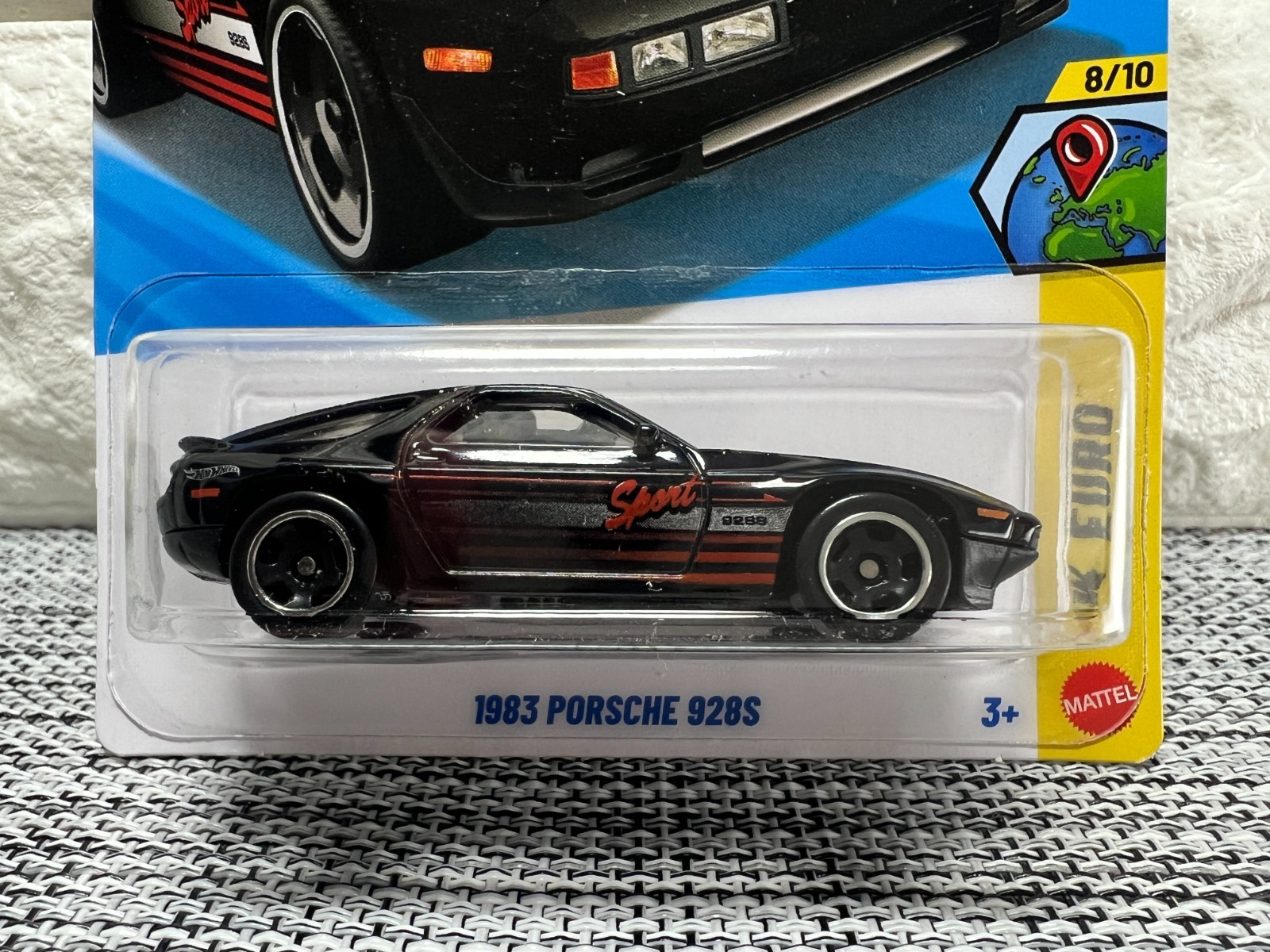 Hot Wheels HW Euro 8/10 1983 Porsche 928S 171/250 Black