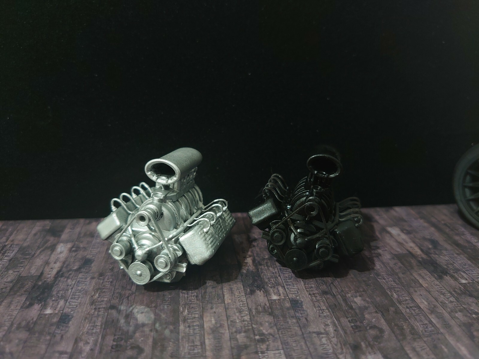 1/12 V8 flathead engine for diorama or diecast UNPAINTED