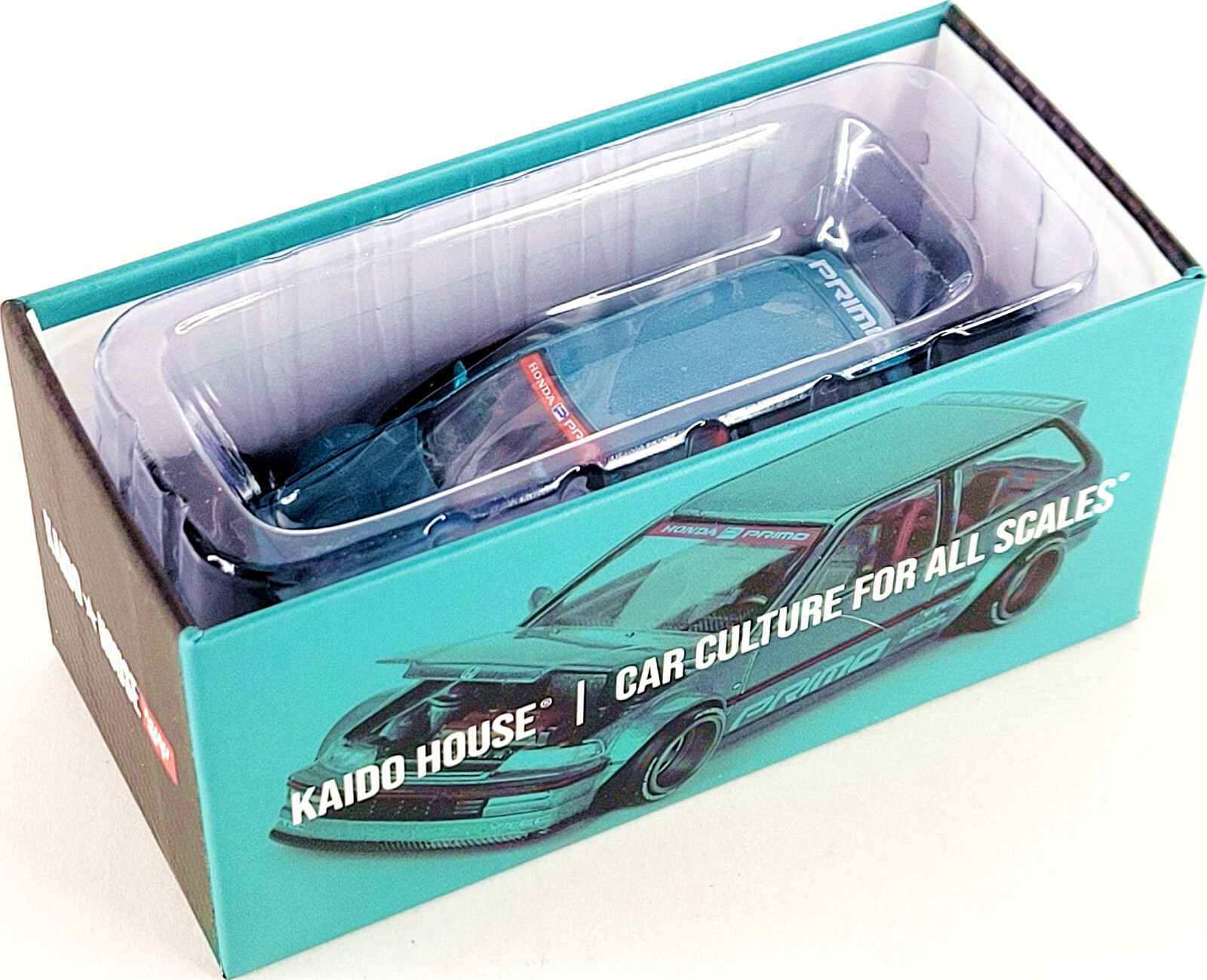 Kaido House x Mini GT Honda Civic (EF) Kaido Works V1 🟦 Teal KHMG126 1/64