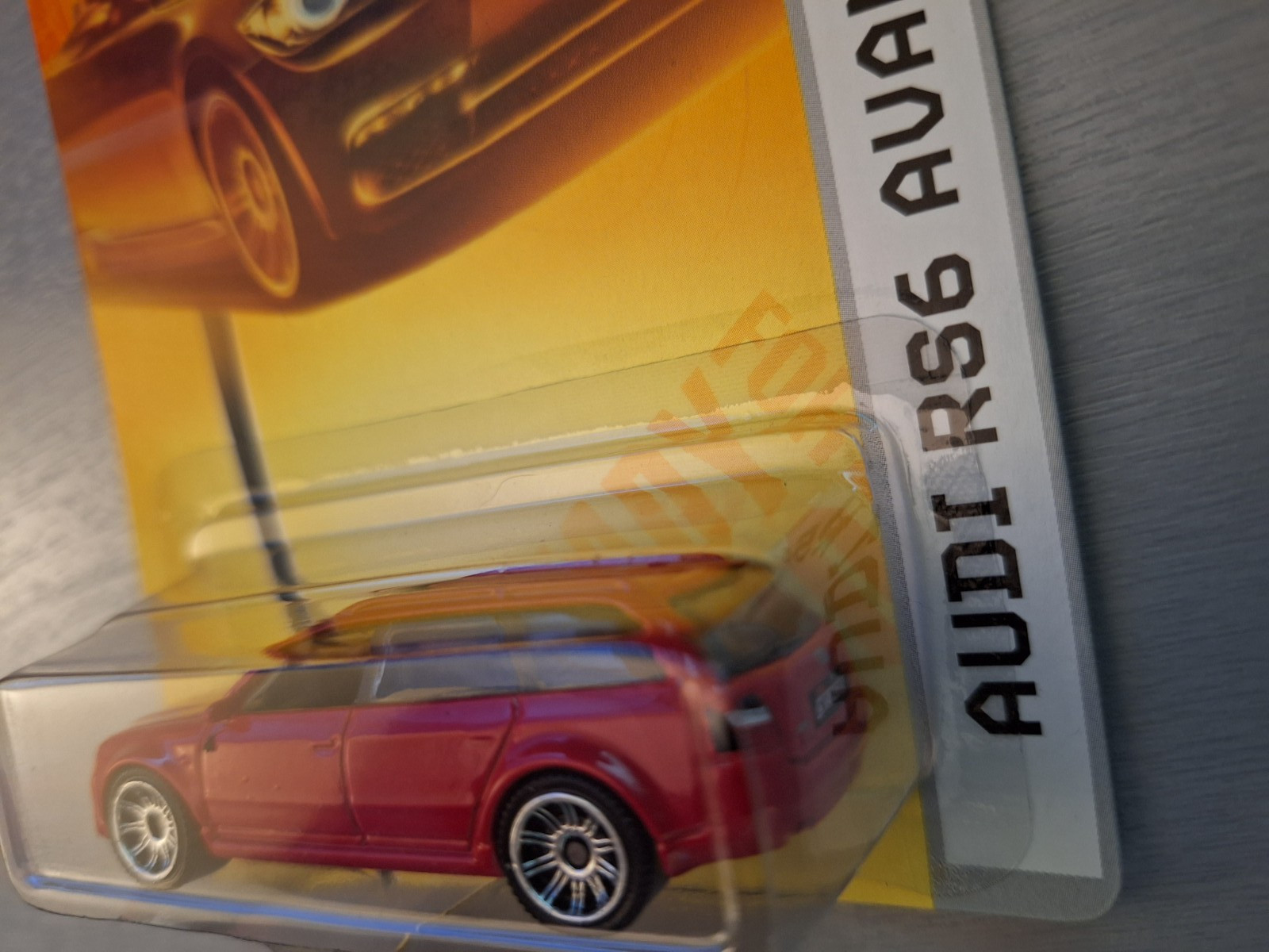 Matchbox Audi RS6 Avant – red, 2008, International Long Card, multi-spoke wheels